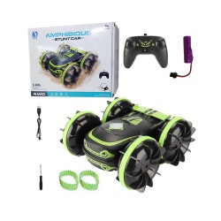 JJRC Amphibious Stunt Car JC04 with Remote Control and Waterproof Protection for Kids Green JJRC Amphibious Stunt Car JC04 with Remote Control and Waterproof Protection for Kids Green